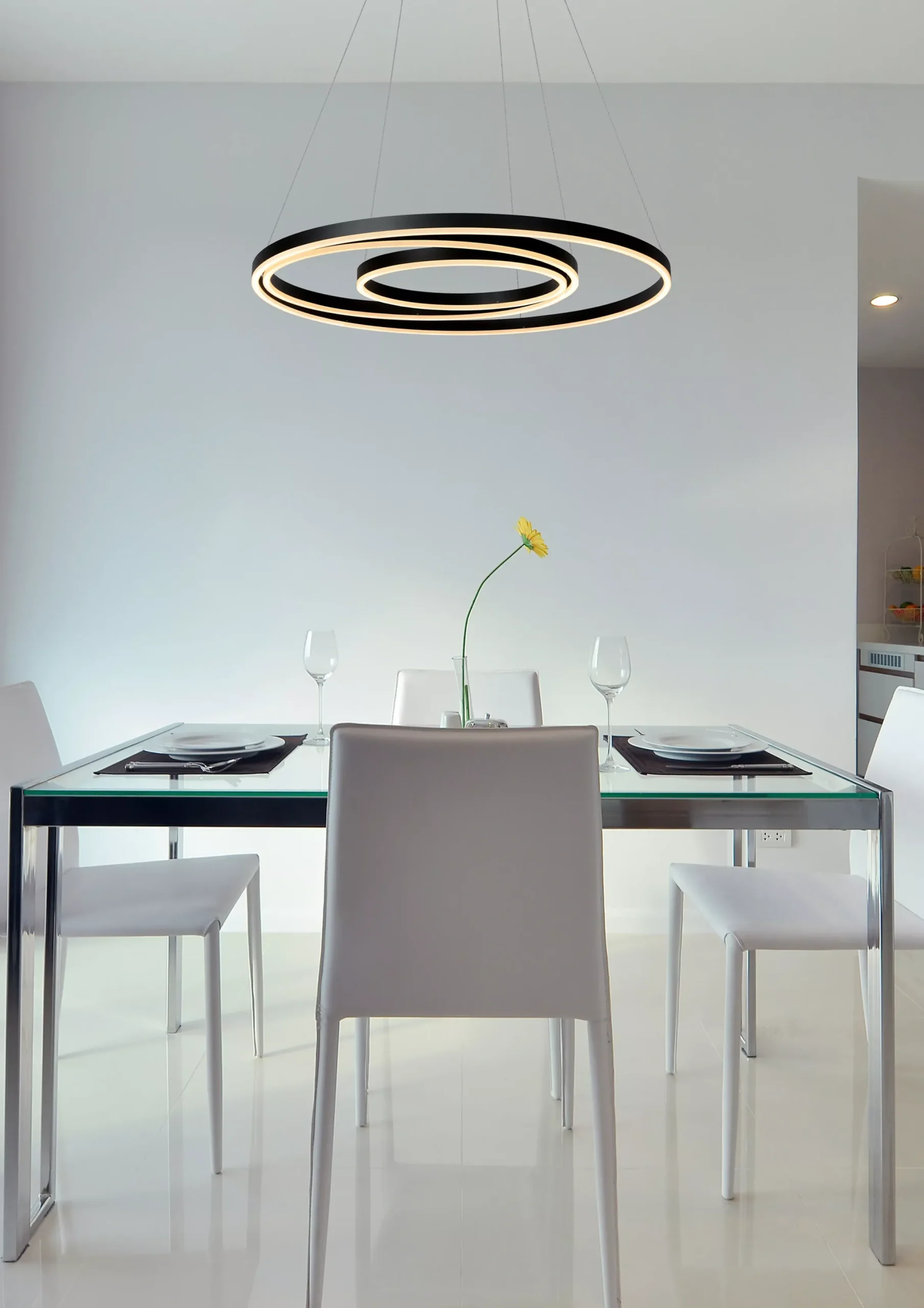 TRINITI - Hanglamp - Ø 80 cm - LED Dimb. - 3000K - Zwart*Lucide Sale