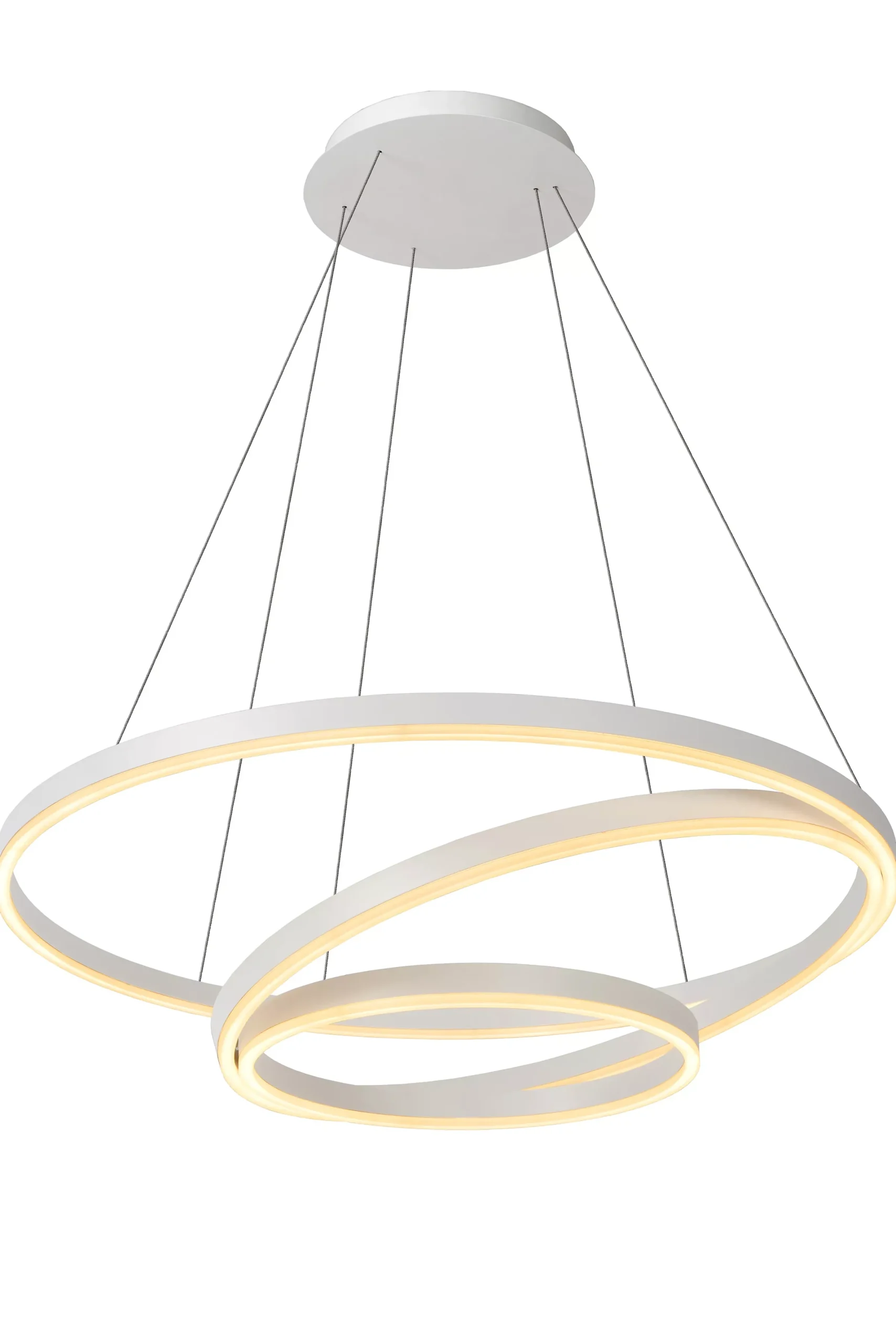 TRINITI - Hanglamp - Ø 80 cm - LED Dimb. - 3000K - Wit*Lucide Fashion