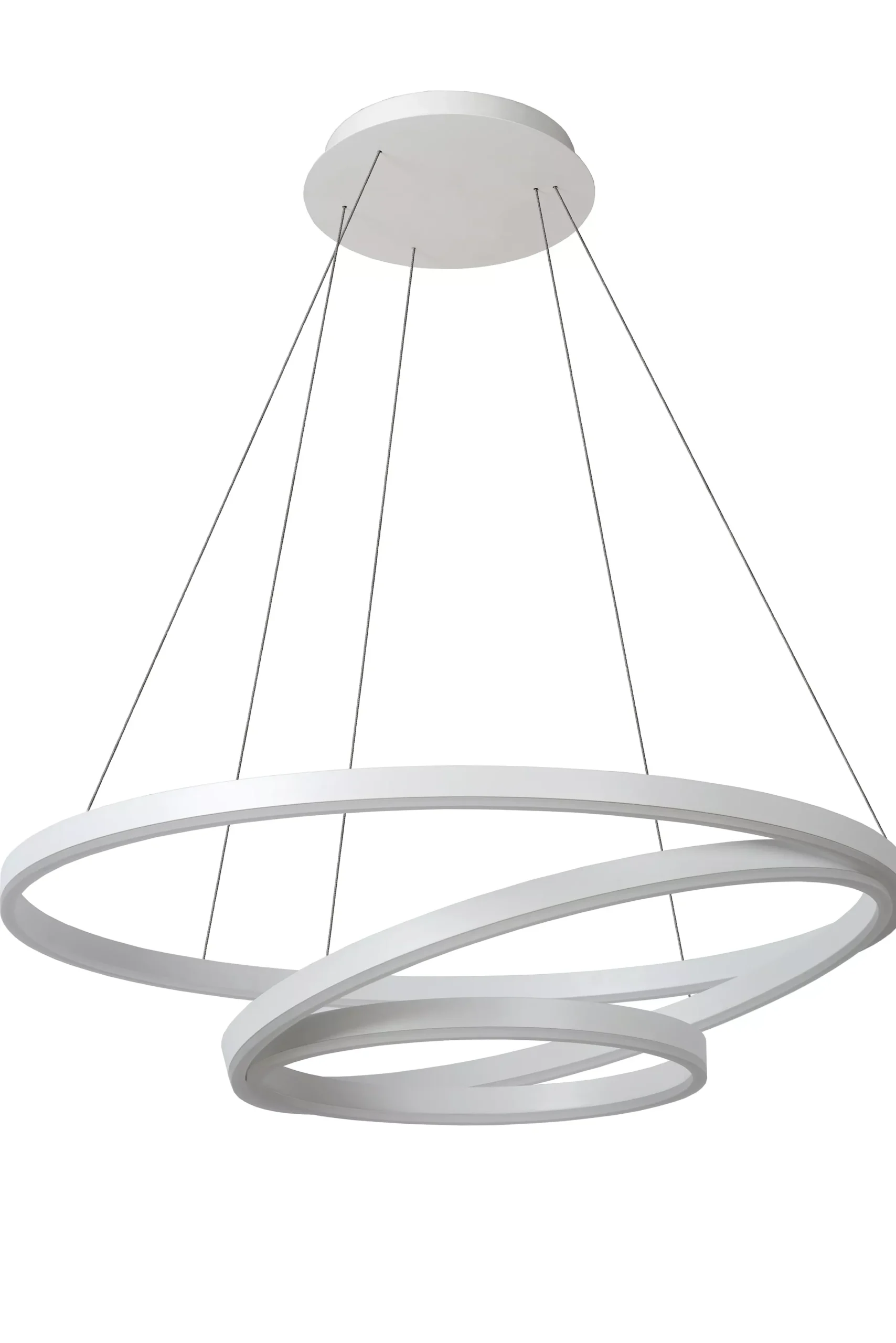 TRINITI - Hanglamp - Ø 80 cm - LED Dimb. - 3000K - Wit*Lucide Fashion
