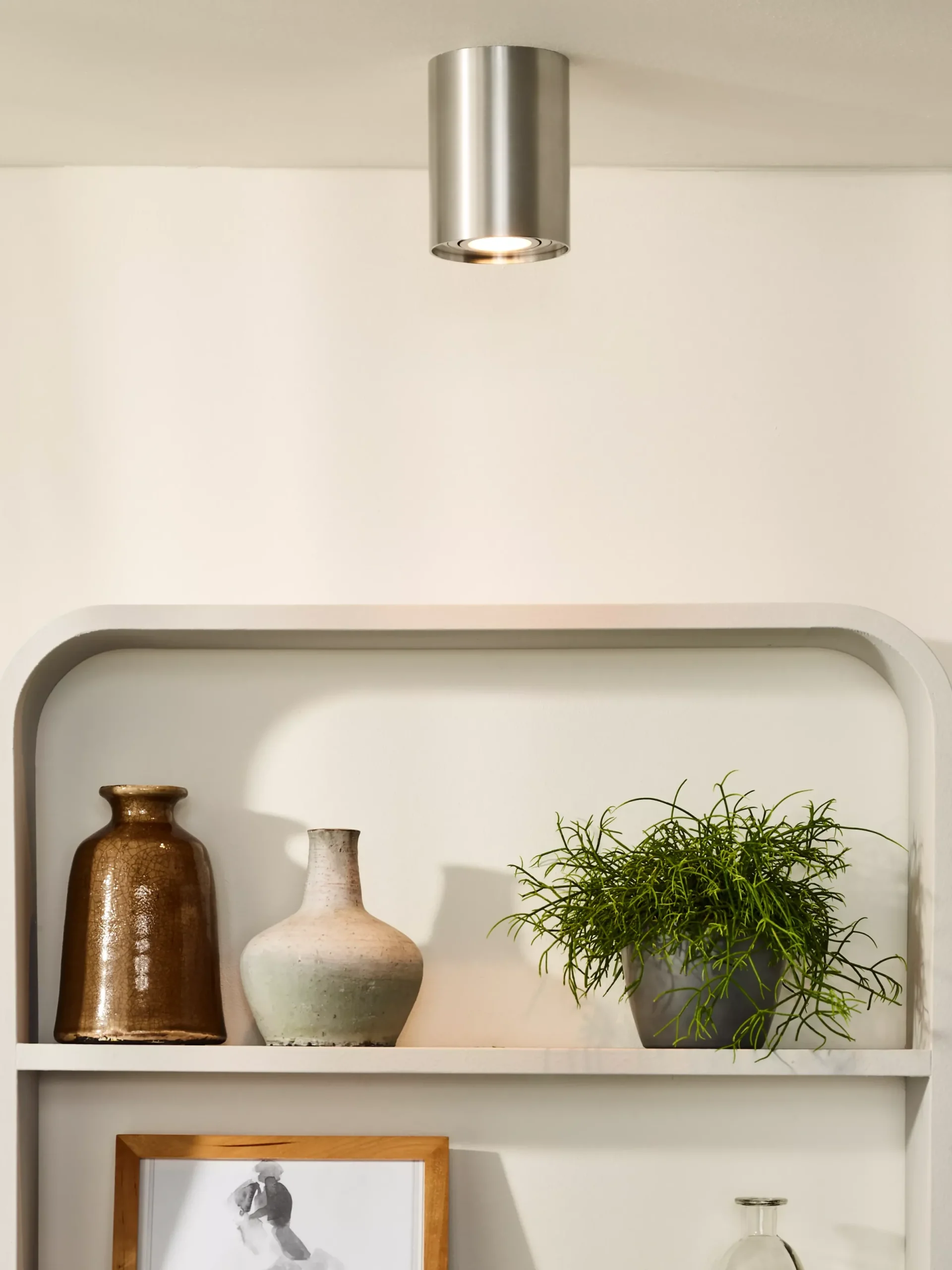 TUBE - Plafondspot - Ø 9,6 cm - 1xGU10 - Mat chroom*Lucide Outlet