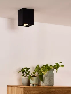 TUBE - Plafondspot - 1xGU10 - Zwart*Lucide Flash Sale