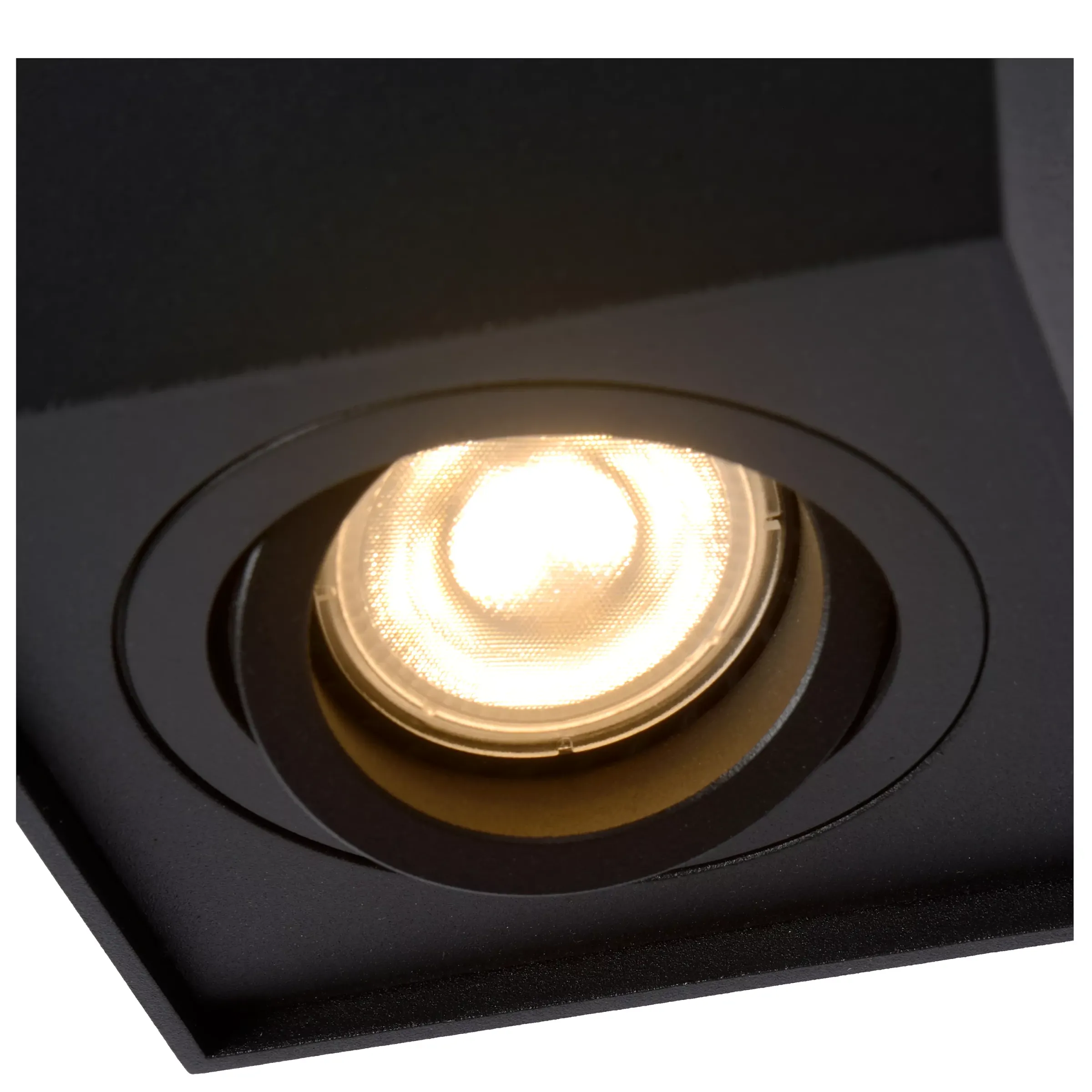 TUBE - Plafondspot - 1xGU10 - Zwart*Lucide Flash Sale