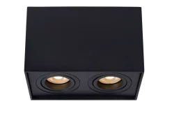 TUBE - Plafondspot - 2xGU10 - Zwart*Lucide Sale