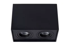 TUBE - Plafondspot - 2xGU10 - Zwart*Lucide Sale