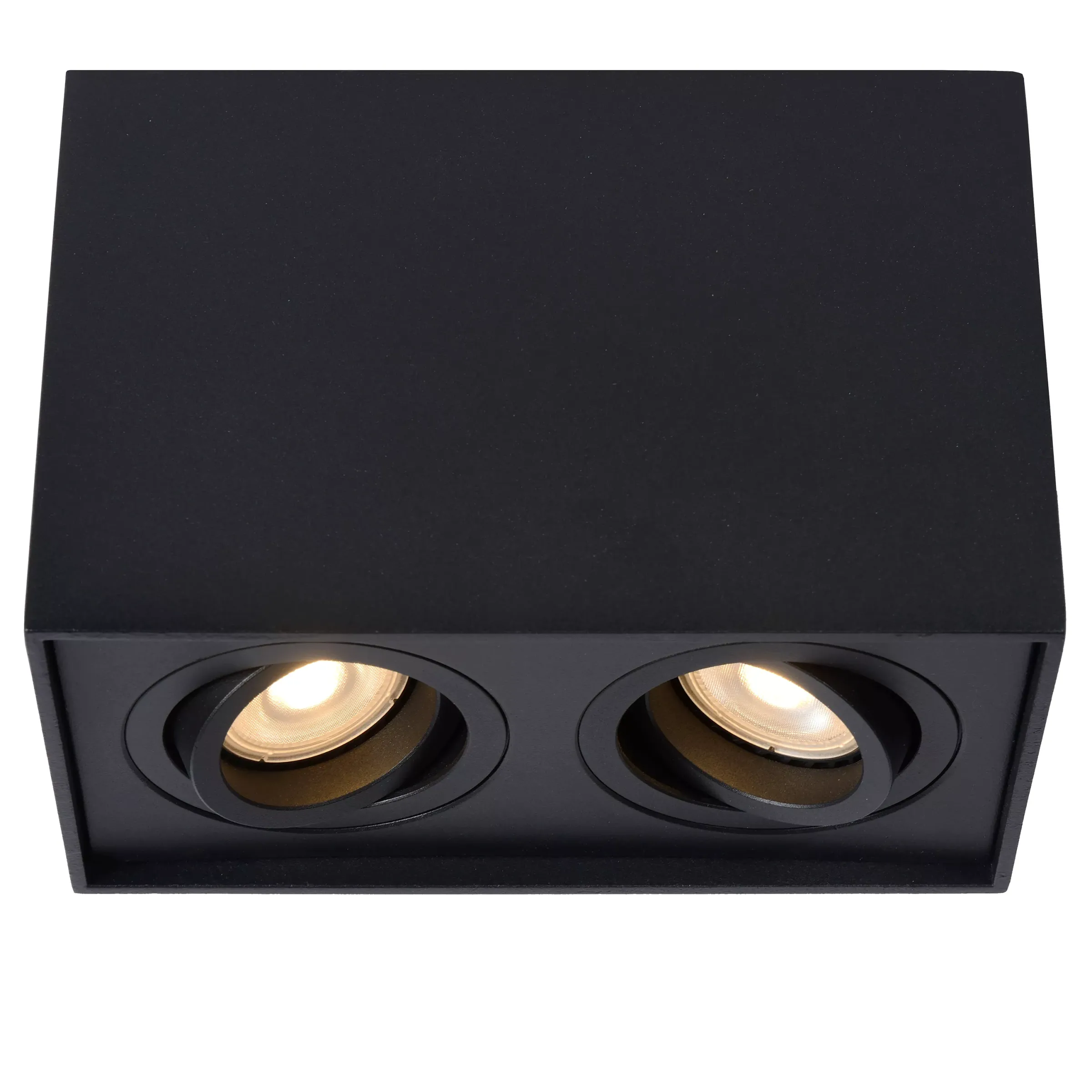 TUBE - Plafondspot - 2xGU10 - Zwart*Lucide Sale