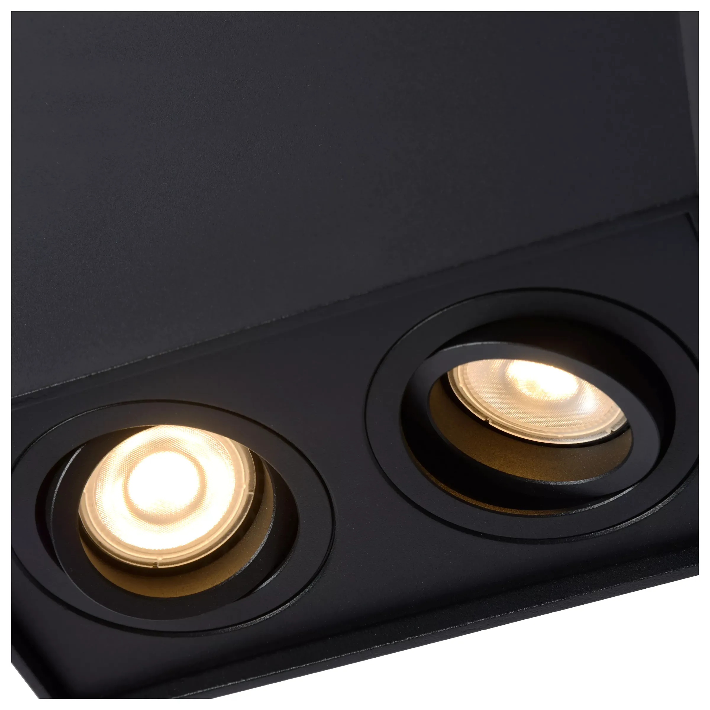 TUBE - Plafondspot - 2xGU10 - Zwart*Lucide Sale