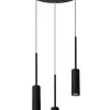TUBULE - Hanglamp - Ø 26 cm - LED - 3x7W 2700K - Zwart*Lucide Sale