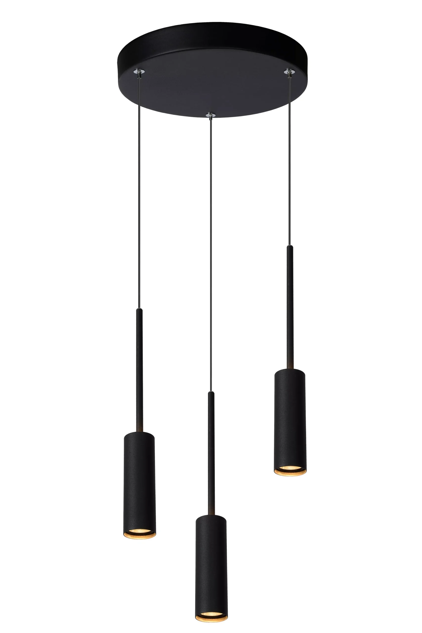 TUBULE - Hanglamp - Ø 26 cm - LED - 3x7W 2700K - Zwart*Lucide Sale