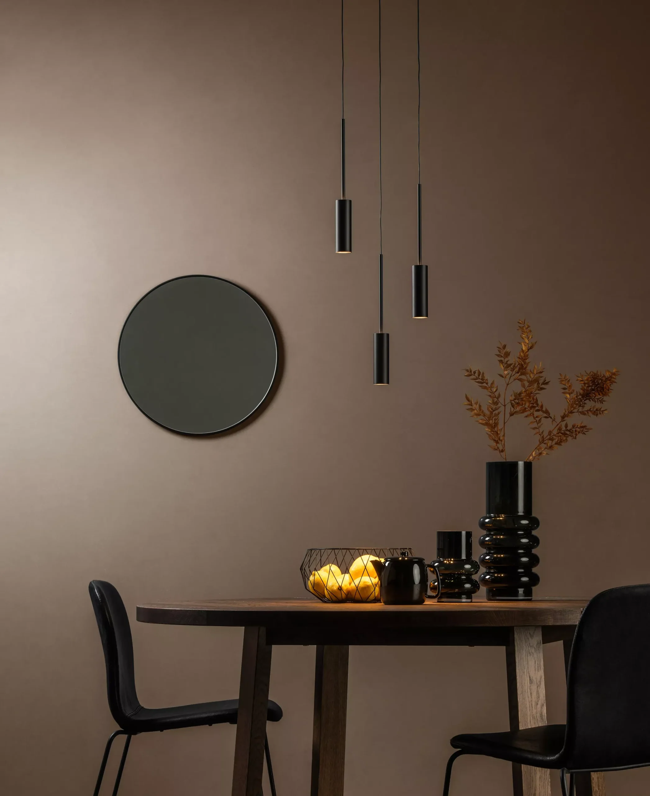 TUBULE - Hanglamp - Ø 26 cm - LED - 3x7W 2700K - Zwart*Lucide Sale