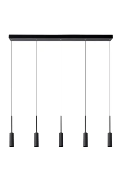 TUBULE - Hanglamp - LED - 5x7W 2700K - Zwart*Lucide Flash Sale