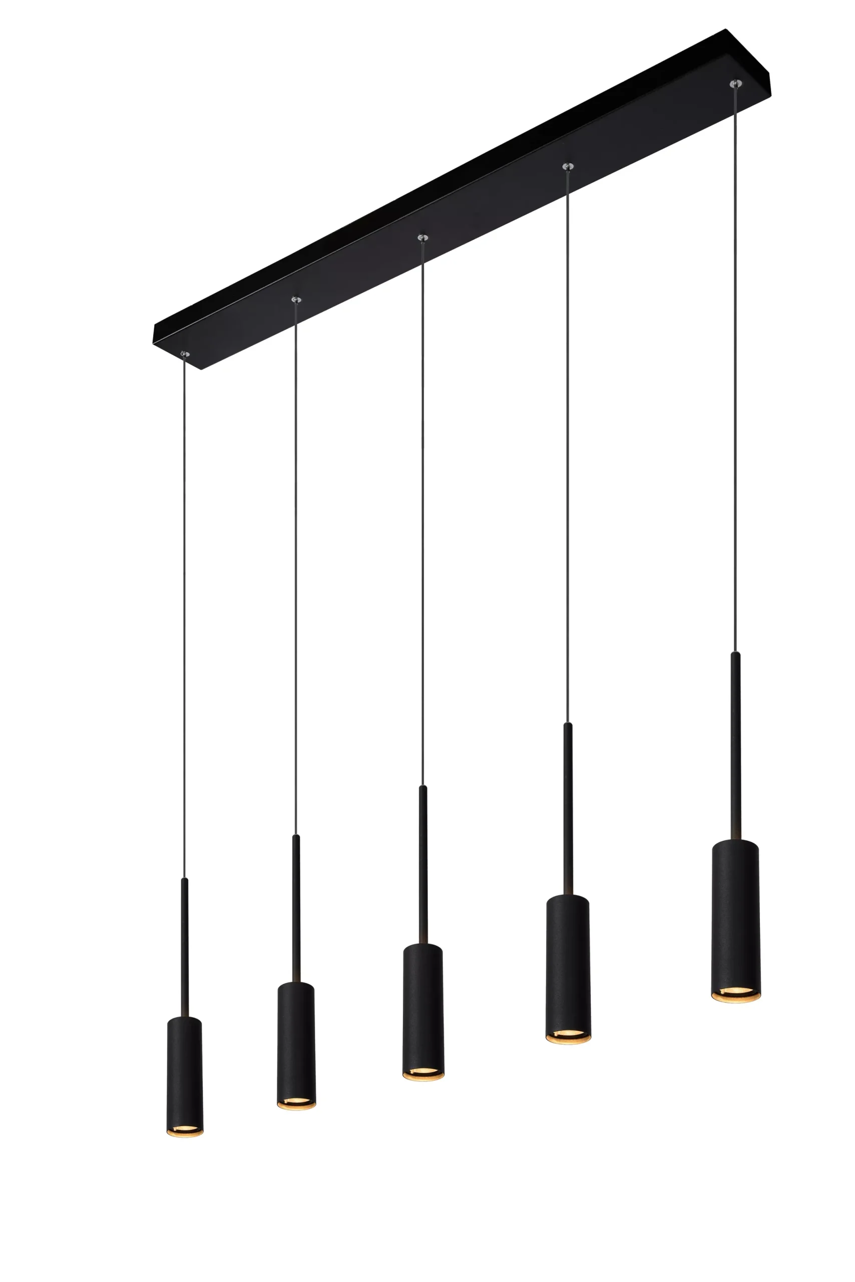TUBULE - Hanglamp - LED - 5x7W 2700K - Zwart*Lucide Flash Sale