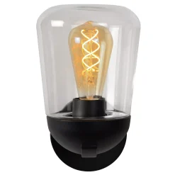TULSA - Wandlamp Binnen/Buiten - 1xE27 - IP44 - Zwart*Lucide Sale