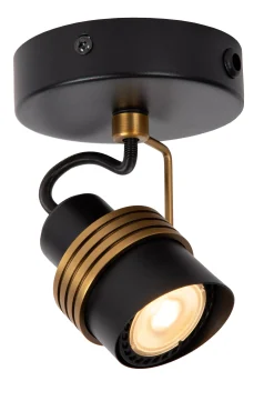 TUNDRAN - Plafondspot - 1xGU10 - Zwart*Lucide Flash Sale