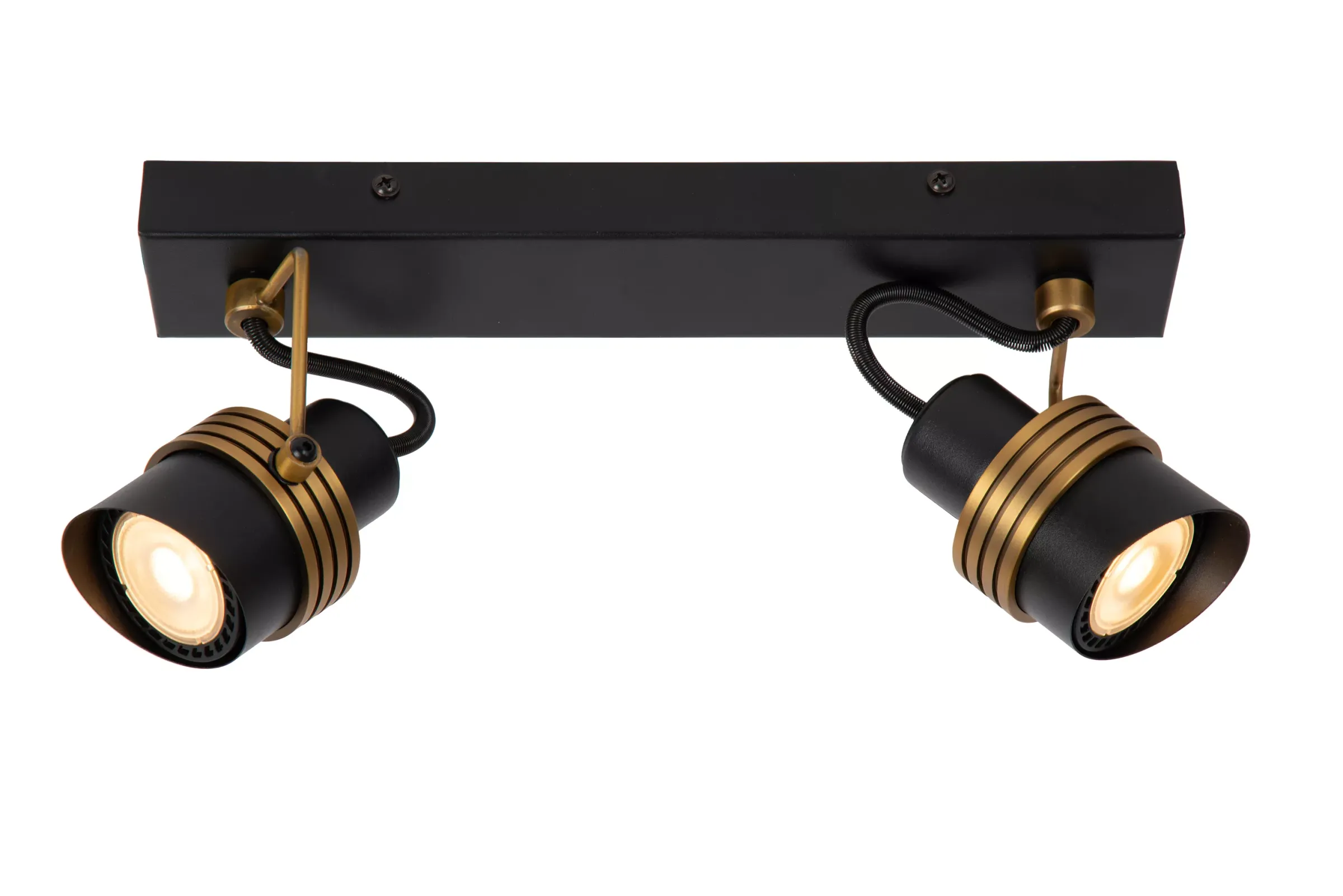 TUNDRAN - Plafondspot - 2xGU10 - Zwart*Lucide Discount