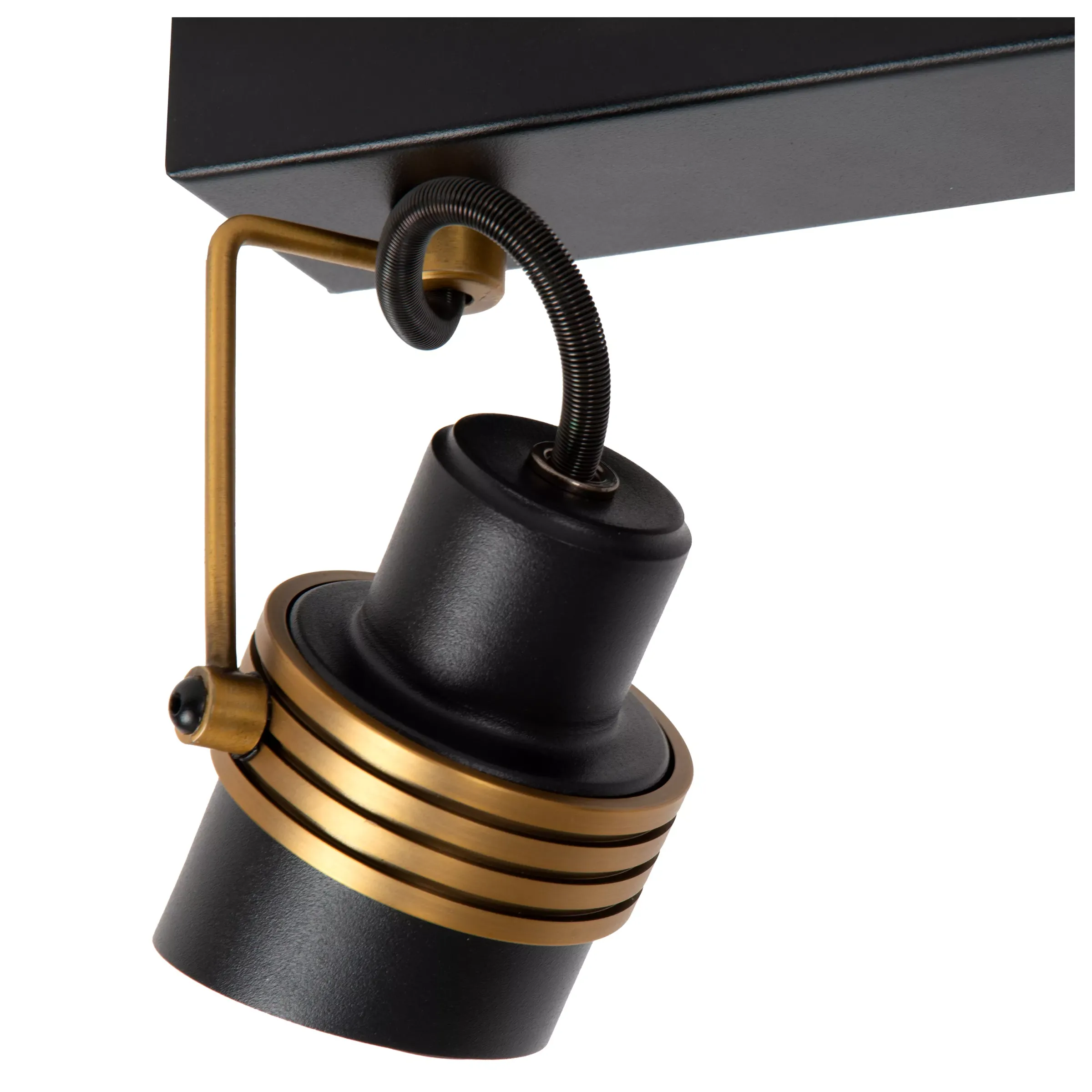 TUNDRAN - Plafondspot - 2xGU10 - Zwart*Lucide Discount