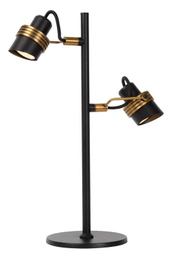 TUNDRAN - Tafellamp - 2xGU10 - Zwart*Lucide Outlet