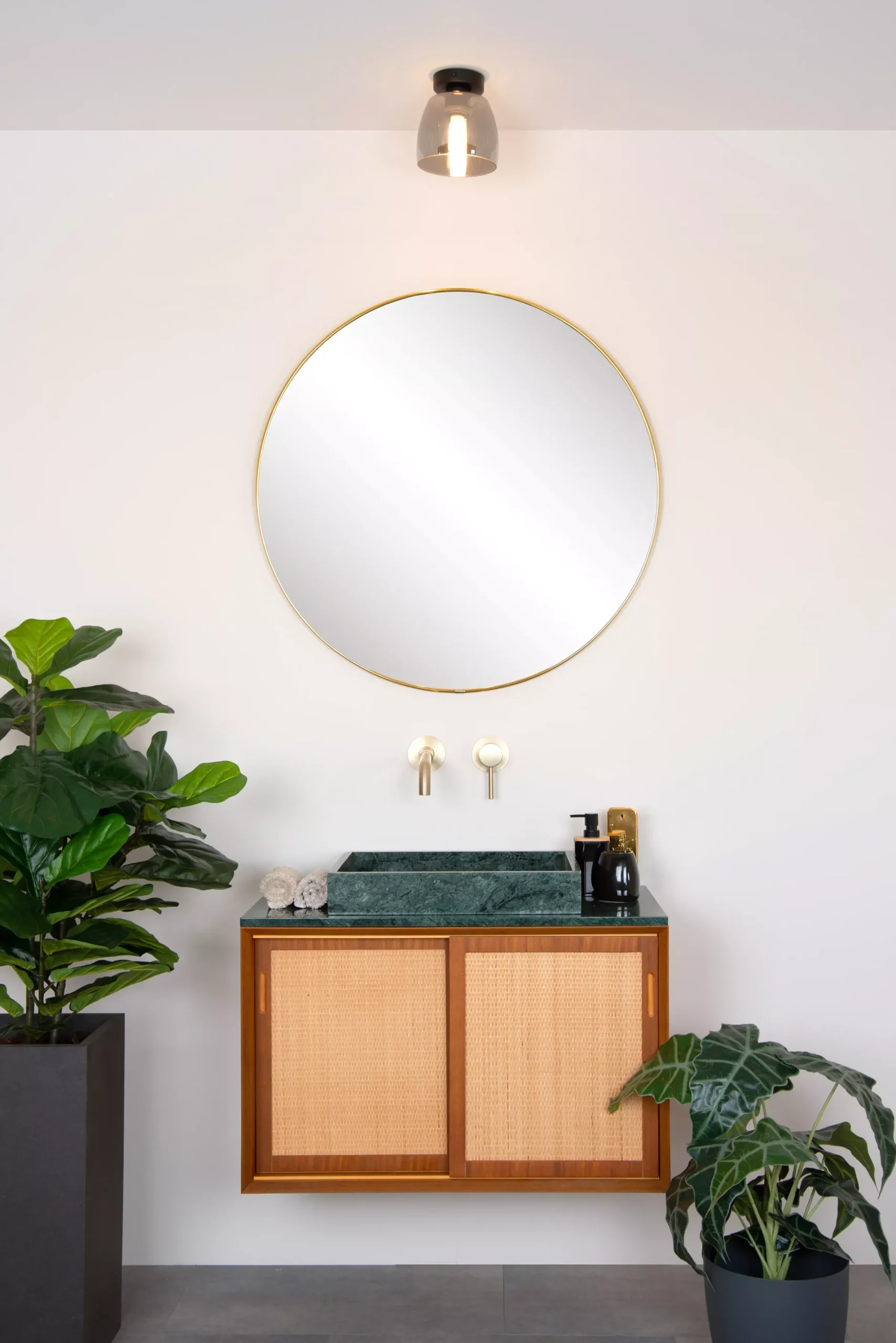 TYLER - Plafonnière Badkamer - Ø 16,1 cm - 1xG9 - IP44 - Zwart*Lucide Hot