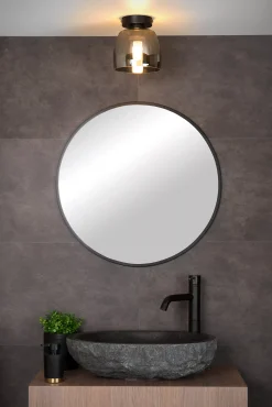 TYLER - Plafonnière Badkamer - Ø 16,1 cm - 1xG9 - IP44 - Zwart*Lucide Hot