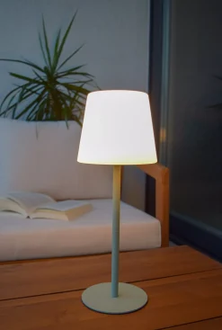TYON - Oplaadbare Tafellamp Binnen/Buiten - Accu/Batterij - LED Dimb. - IP65 - Groen*Lucide Flash Sale