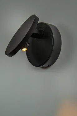 UFOR - Wandlamp - Ø 12 cm - LED Dim to warm - 1800K/3000K - Zwart*Lucide Store