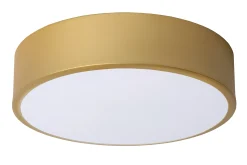 UNAR - Plafonnière - Ø 20 cm - LED 3 StepDim - 1x12W 2700K - Mat Goud / Messing*Lucide Cheap