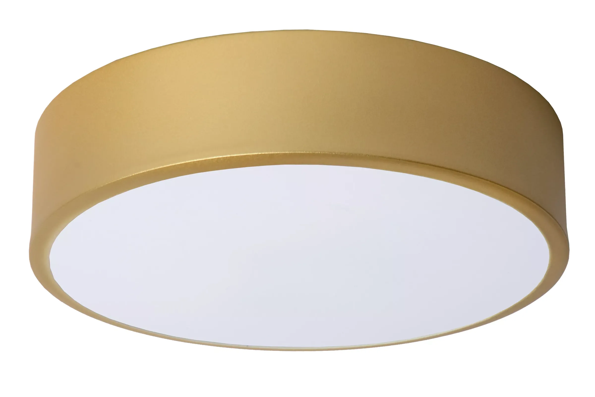 UNAR - Plafonnière - Ø 20 cm - LED 3 StepDim - 1x12W 2700K - Mat Goud / Messing*Lucide Cheap