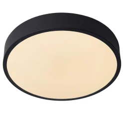 UNAR - Plafonnière - Ø 30 cm - LED 3 StepDim - 1x18W 2700K - Zwart*Lucide Clearance