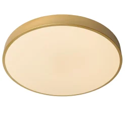 UNAR - Plafonnière - Ø 49,5 cm - LED 3 StepDim - 1x36W 2700K - Mat Goud / Messing*Lucide Outlet