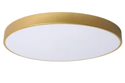 UNAR - Plafonnière - Ø 60 cm - LED 3 StepDim - 1x60W 2700K - Mat Goud / Messing*Lucide Fashion
