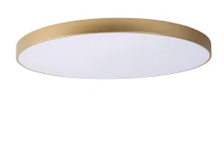 UNAR - Plafonnière - Ø 80 cm - LED 3 StepDim - 1x80W 2700K - Mat Goud / Messing*Lucide Shop
