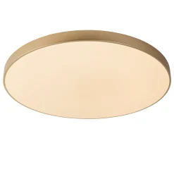 UNAR - Plafonnière - Ø 80 cm - LED 3 StepDim - 1x80W 2700K - Mat Goud / Messing*Lucide Shop