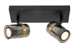 UPTON - Plafondspot - 2xGU10 - Fumé*Lucide Flash Sale