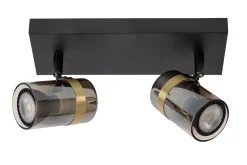 UPTON - Plafondspot - 2xGU10 - Fumé*Lucide Flash Sale