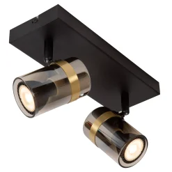 UPTON - Plafondspot - 2xGU10 - Fumé*Lucide Flash Sale