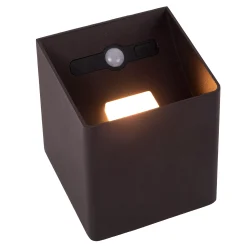 VERTIGO - Oplaadbare Wandlamp Binnen/Buiten - Accu/Batterij - LED Dimb. - 1x6W 2700K - IP54 - Beweging & dag/nacht sensor - Magnetisch - Zwart*Lucide Cheap