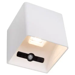VERTIGO - Oplaadbare Wandlamp Binnen/Buiten - Accu/Batterij - LED Dimb. - 1x6W 2700K - IP54 - Beweging & dag/nacht sensor - Magnetisch - Wit*Lucide Best Sale