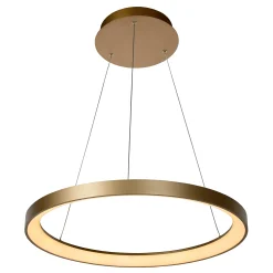VIDAL - Hanglamp - Ø 58 cm - LED Dimb. - 1x48W 2700K - Mat Goud / Messing*Lucide Discount