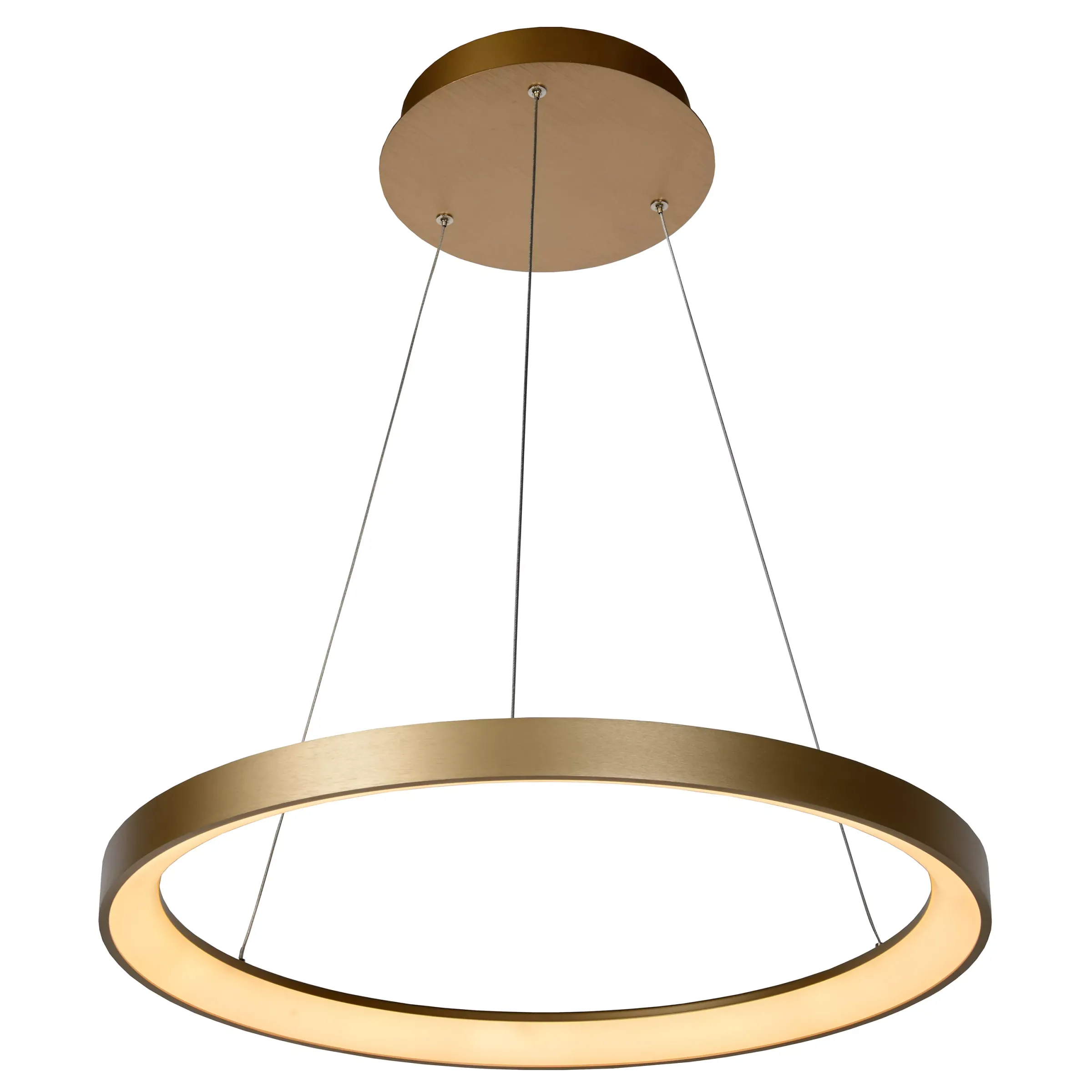 VIDAL - Hanglamp - Ø 58 cm - LED Dimb. - 1x48W 2700K - Mat Goud / Messing*Lucide Discount