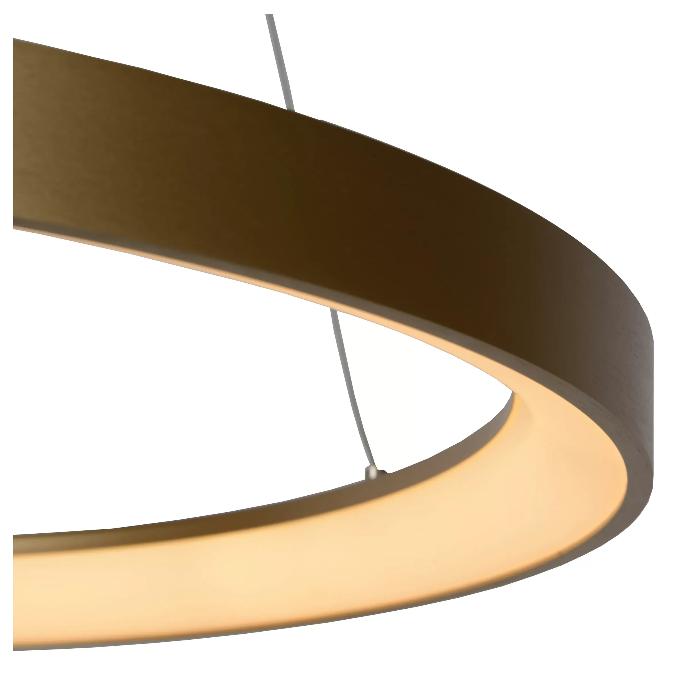 VIDAL - Hanglamp - Ø 58 cm - LED Dimb. - 1x48W 2700K - Mat Goud / Messing*Lucide Discount