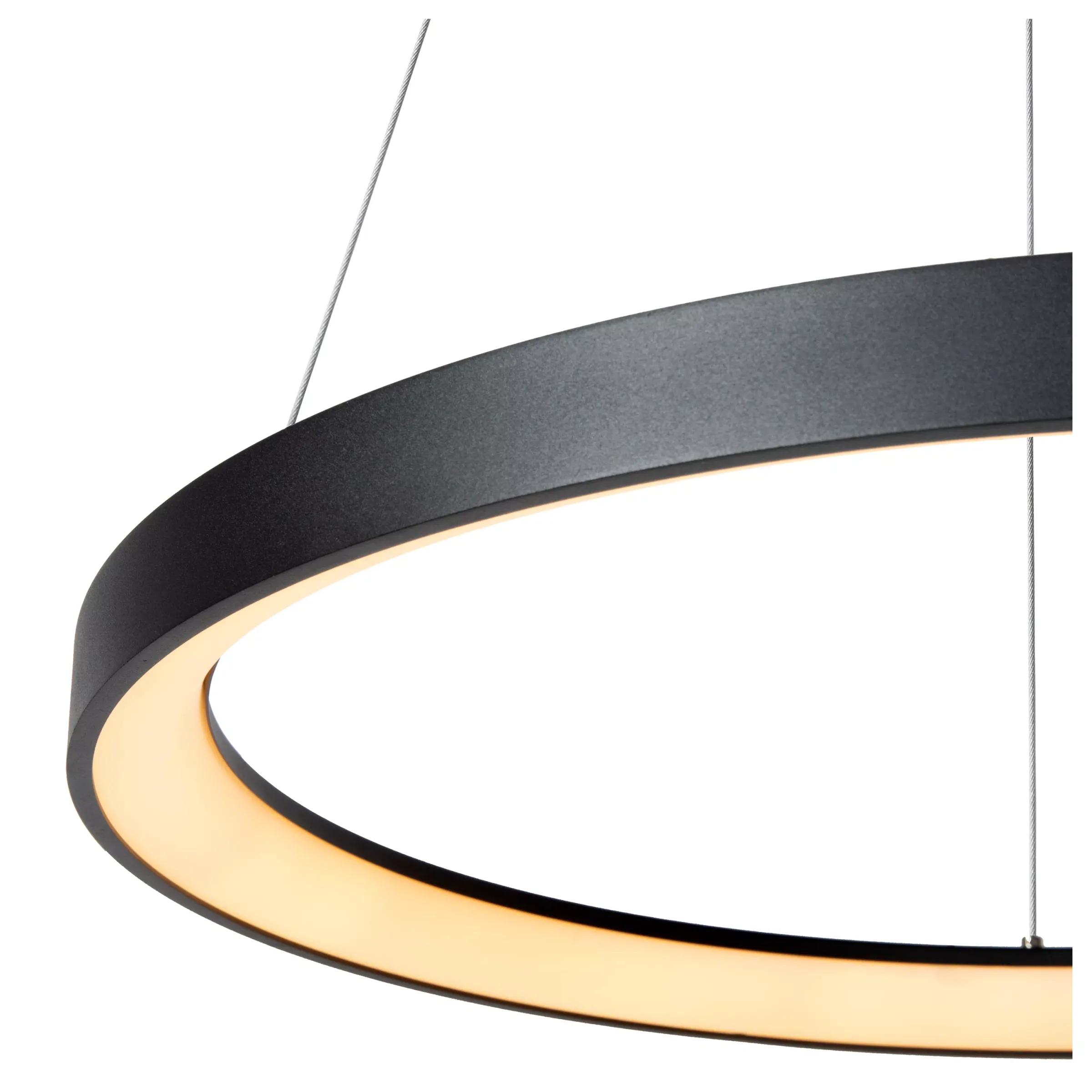 VIDAL - Hanglamp - Ø 58 cm - LED Dimb. - 1x48W 2700K - Zwart*Lucide Online