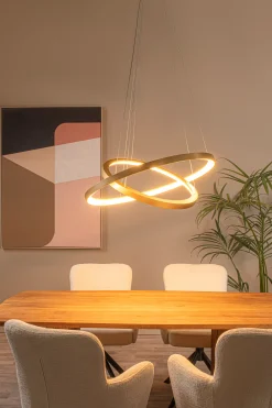 VIDAL - Hanglamp - Ø 78 cm - LED Dimb. - 1x92W 2700K - Mat Goud / Messing*Lucide Clearance