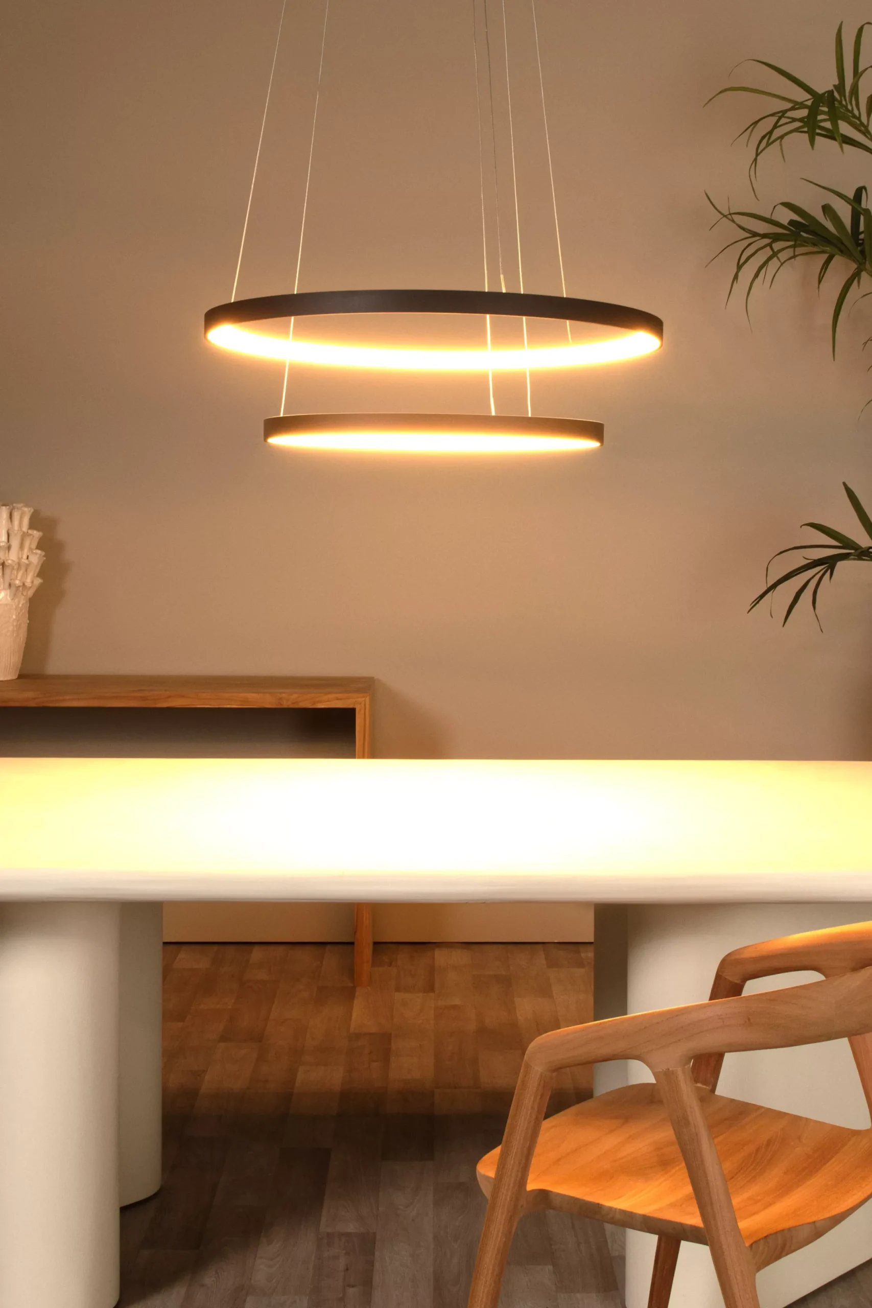 VIDAL - Hanglamp - Ø 78 cm - LED Dimb. - 1x92W 2700K - Zwart*Lucide Discount