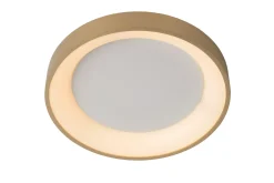 VIDAL - Plafonnière - Ø 28 cm - LED Dimb. - 1x20W 2700K - Mat Goud / Messing*Lucide Clearance