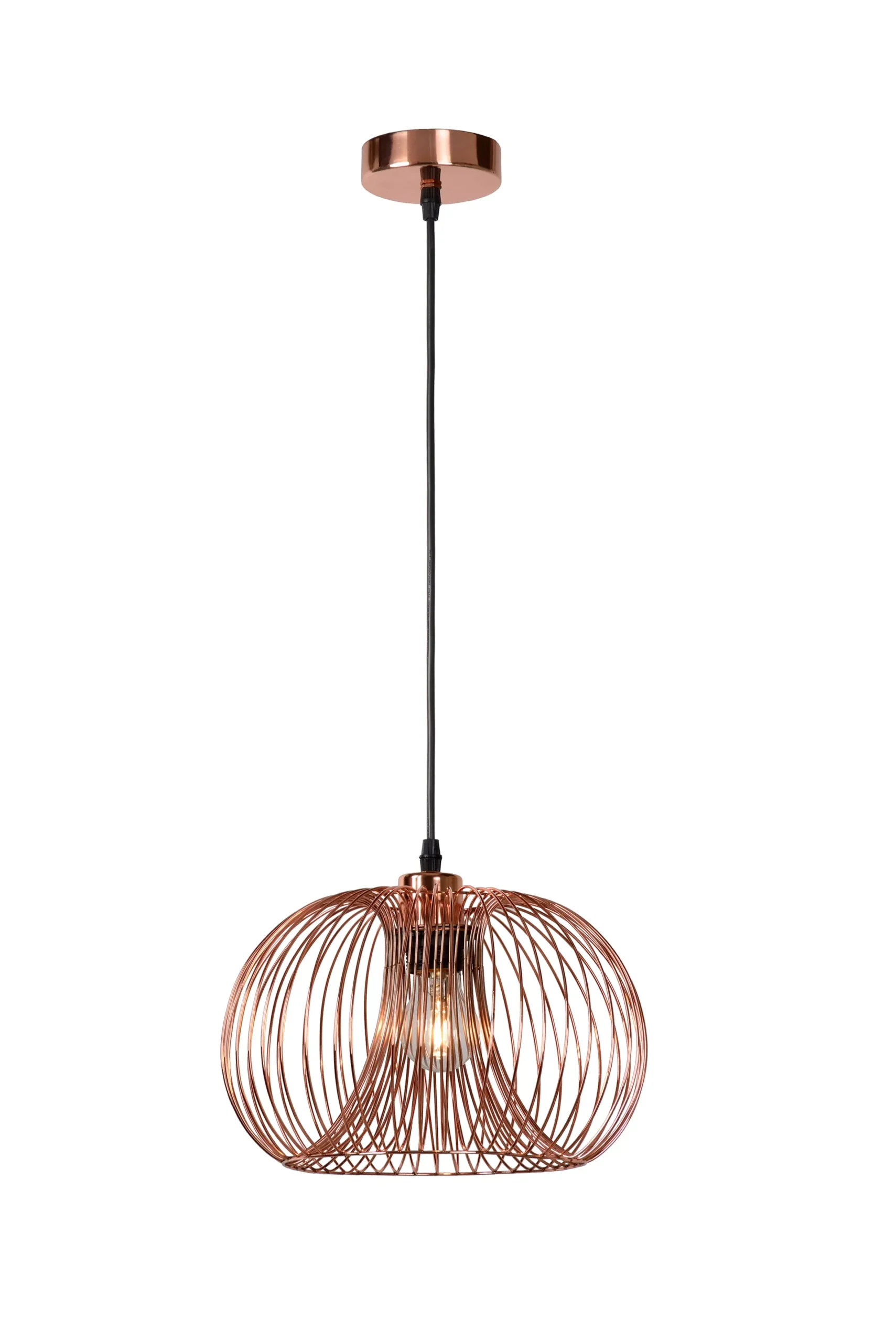 VINTI - Hanglamp - Ø 30 cm - 1xE27 - Koper*Lucide Fashion