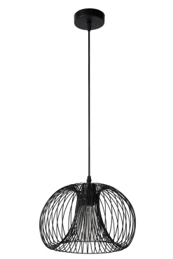 VINTI - Hanglamp - Ø 30 cm - 1xE27 - Zwart*Lucide Online