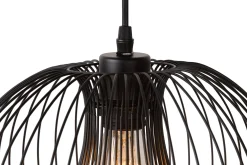 VINTI - Hanglamp - Ø 30 cm - 1xE27 - Zwart*Lucide Online