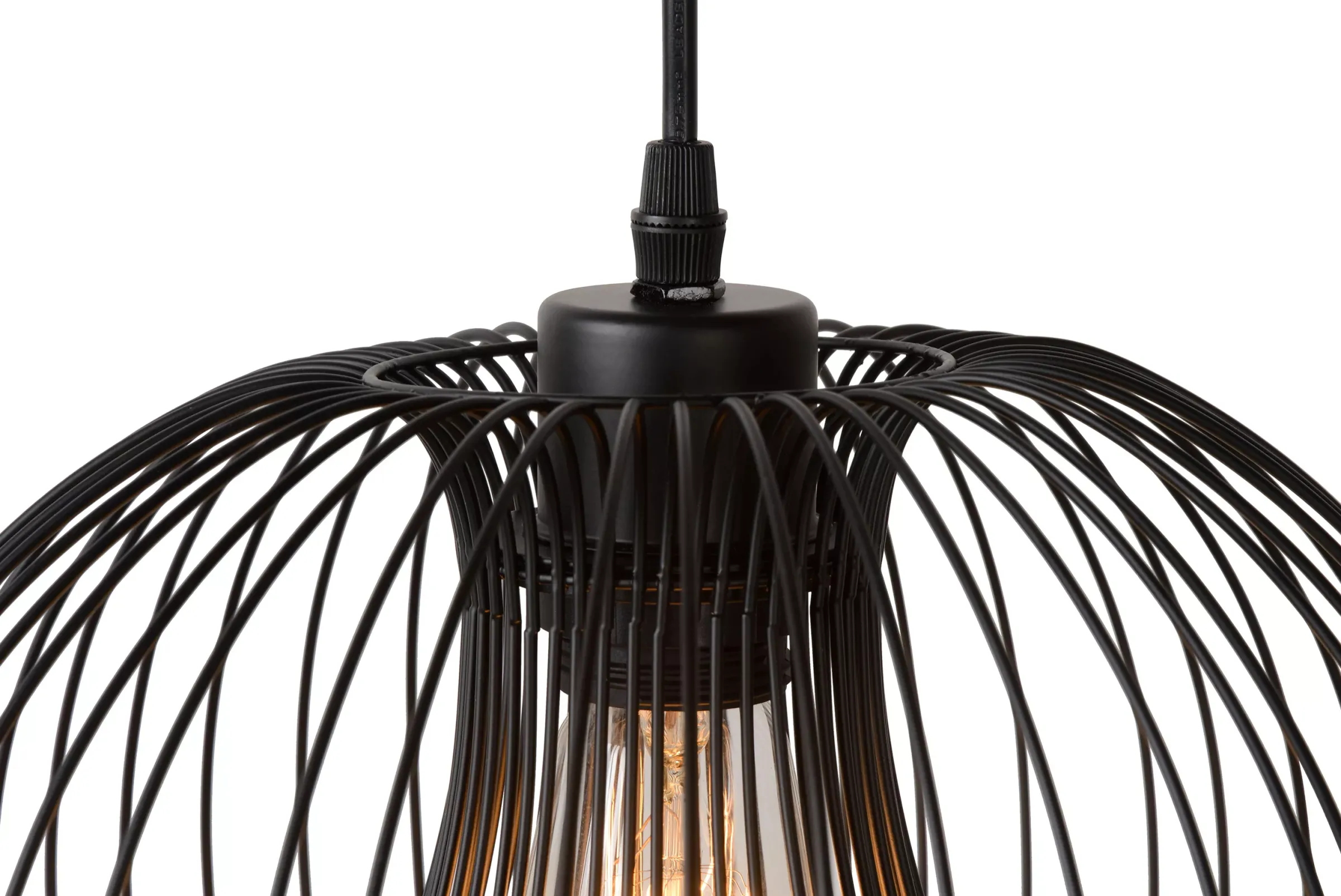 VINTI - Hanglamp - Ø 30 cm - 1xE27 - Zwart*Lucide Online