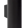VOLANTIS - Wandspot / Wandlamp Binnen/Buiten - 2xE27 - IP54 - Zwart*Lucide Cheap