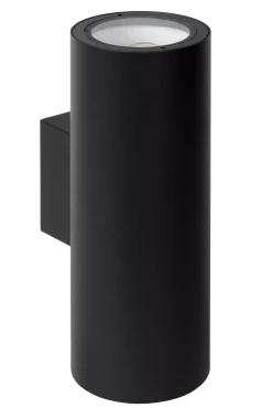 VOLANTIS - Wandspot / Wandlamp Binnen/Buiten - 2xE27 - IP54 - Zwart*Lucide Cheap