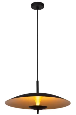VULCAN - Hanglamp - Ø 47 cm - LED Dimb. - 1x9W 3000K - Zwart*Lucide Outlet
